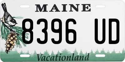 ME license plate 8396UD