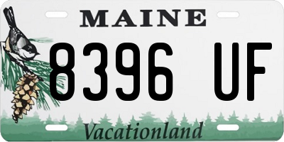 ME license plate 8396UF