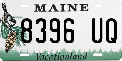ME license plate 8396UQ