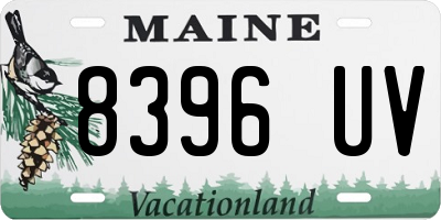 ME license plate 8396UV