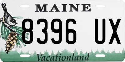 ME license plate 8396UX