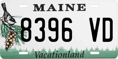 ME license plate 8396VD