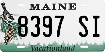 ME license plate 8397SI