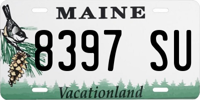 ME license plate 8397SU