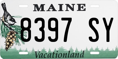 ME license plate 8397SY