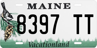 ME license plate 8397TT
