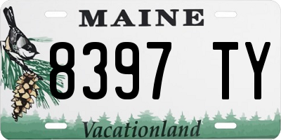 ME license plate 8397TY