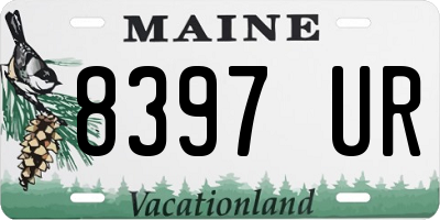 ME license plate 8397UR