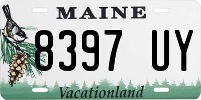 ME license plate 8397UY