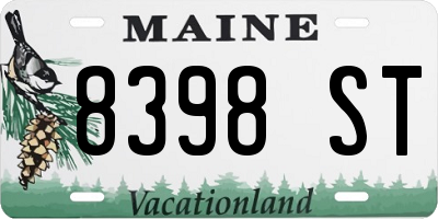 ME license plate 8398ST