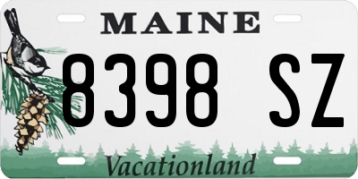 ME license plate 8398SZ
