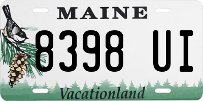 ME license plate 8398UI