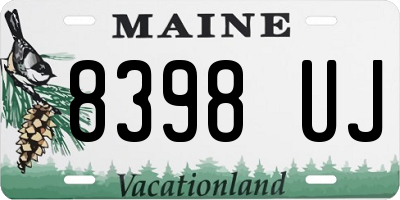 ME license plate 8398UJ