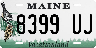 ME license plate 8399UJ