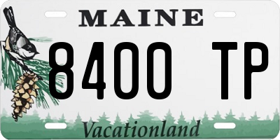 ME license plate 8400TP