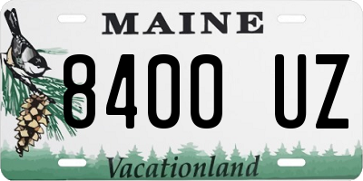 ME license plate 8400UZ