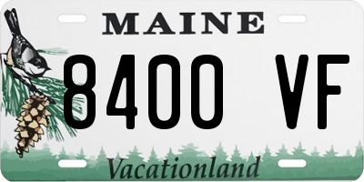 ME license plate 8400VF