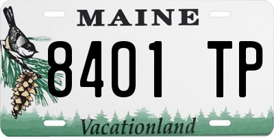 ME license plate 8401TP
