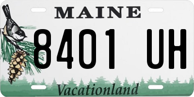 ME license plate 8401UH