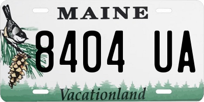 ME license plate 8404UA