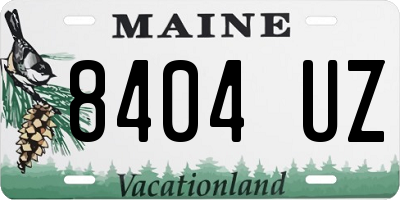 ME license plate 8404UZ