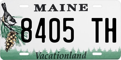 ME license plate 8405TH
