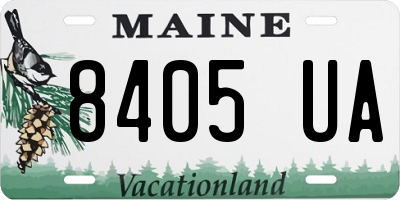 ME license plate 8405UA