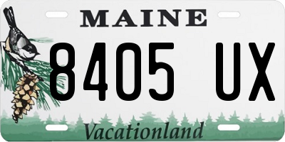 ME license plate 8405UX