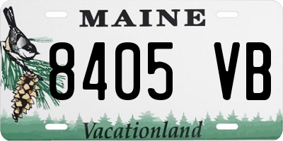 ME license plate 8405VB