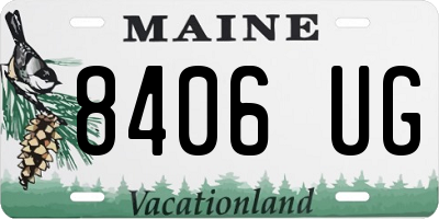 ME license plate 8406UG