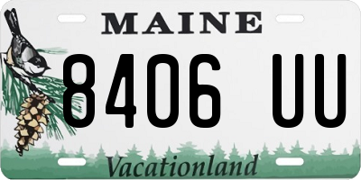 ME license plate 8406UU