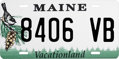 ME license plate 8406VB