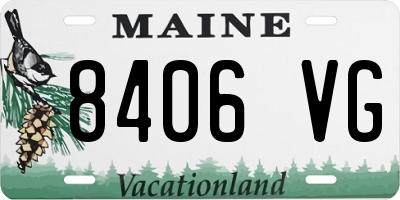 ME license plate 8406VG