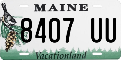 ME license plate 8407UU