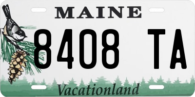 ME license plate 8408TA