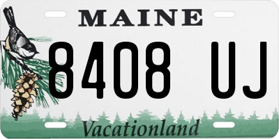 ME license plate 8408UJ