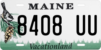 ME license plate 8408UU