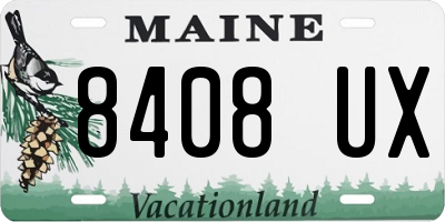 ME license plate 8408UX