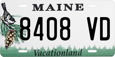 ME license plate 8408VD