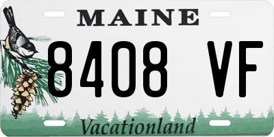 ME license plate 8408VF