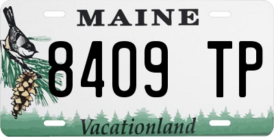 ME license plate 8409TP