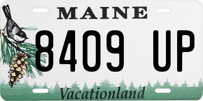 ME license plate 8409UP