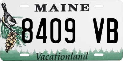 ME license plate 8409VB