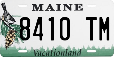ME license plate 8410TM