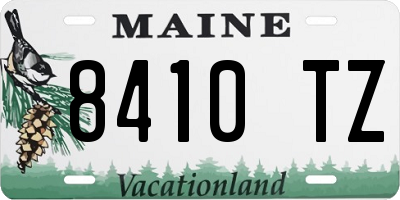 ME license plate 8410TZ