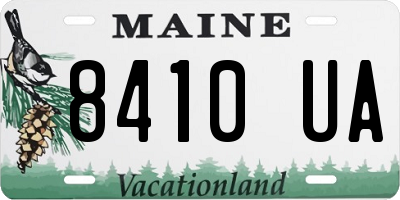 ME license plate 8410UA