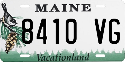 ME license plate 8410VG