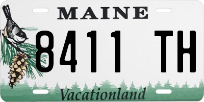 ME license plate 8411TH