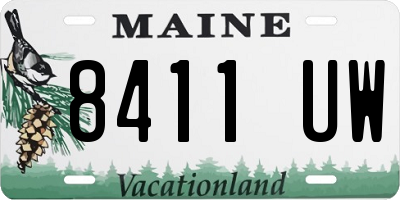 ME license plate 8411UW