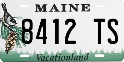ME license plate 8412TS
